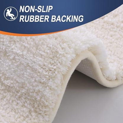 OLANLY Microfiber Bathroom Rugs Sets 3 Piece, 36"x24"+24"x16"+24"x20"