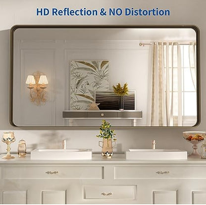 WEER Bronze Bathroom Vanity Mirror 55X30 Inch