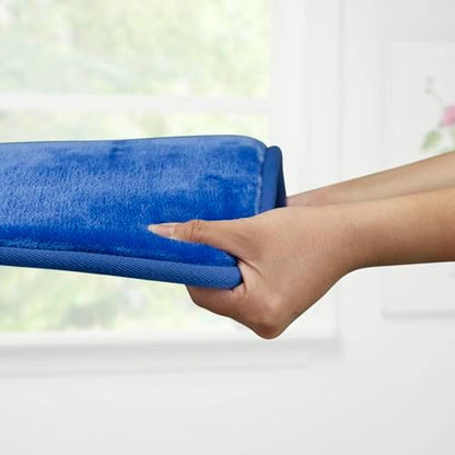 Memory Foam Bath Mat Non Slip Absorbent Super Cozy Velvet Bathroom Rug Carpet (20 inches X 32 inches, Royal Blue)