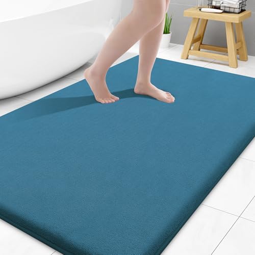 Smiry Memory Foam Bath Mat 40x32, Extra Soft and Absorbent Bathroom Rugs