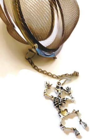 Skeleton Chain Tea Strainer for Brewing Dried herbal Tea Leaves