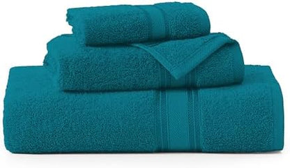 LANE LINEN Bath Towel Set 100% Cotton 3 Piece Soft Absorbent - Sea Port