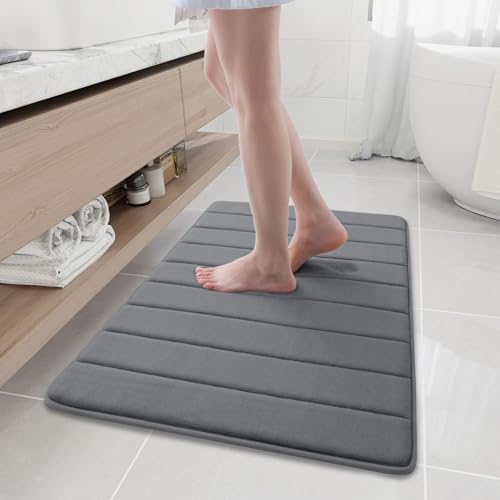 Buganda Memory Foam Bath Mat 35.4 x 24, Ultra Soft Absorbent Bathroom Rugs