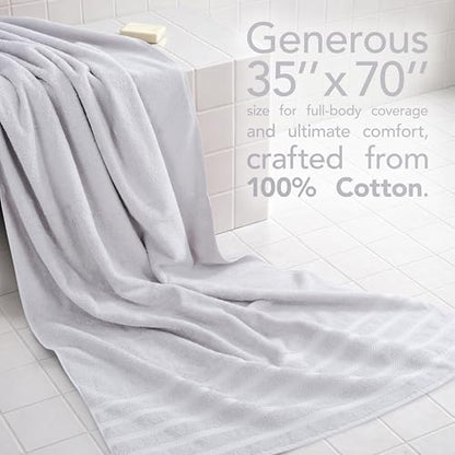 American Soft Linen 100% Cotton Luxury Turkish Towels, 35x70 XL Bath Sheet