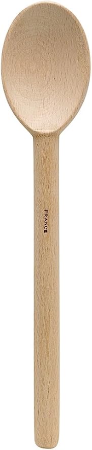 HIC Kitchen Deluxe Heavyweight French Beechwood Spoon, Made in France, 11.75 Inches, Heavy Duty Wooden Cooking Spoon For Stirring And Mixing