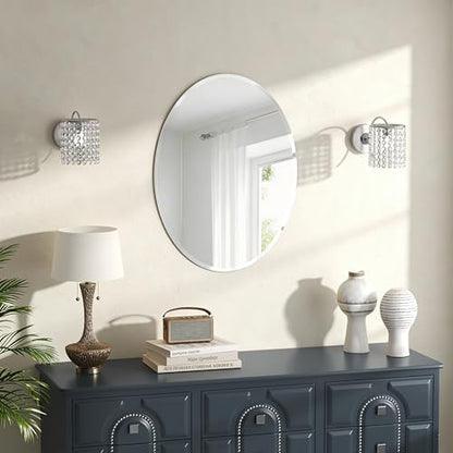 18x24 Inch Bathroom Mirrors for Over Sink, Frameless Mirrors for Wall