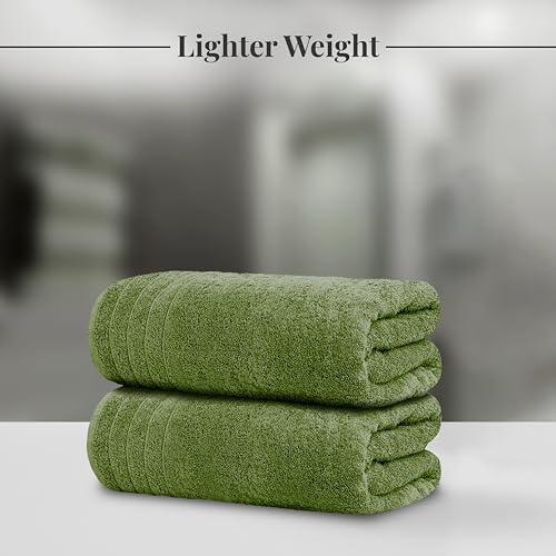 Tens Towels 8 Piece Towel Set, 2 XL Bath, 2 Hand, 4 Washcloth, Green