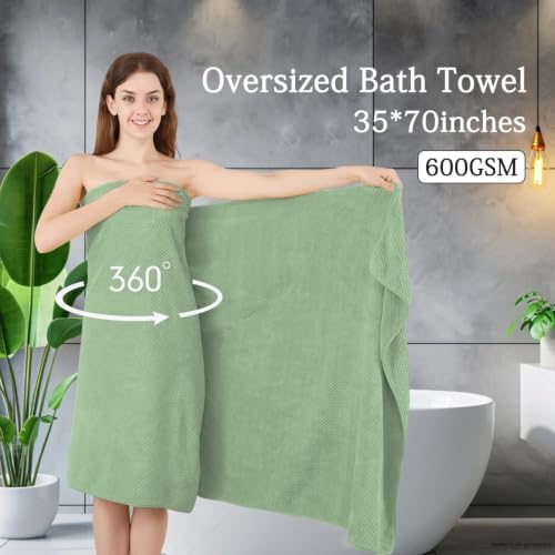 Microfiber Towel 35x70 Inches - Ultra Soft & Quick Dry, Lightweight Bath Towel for Gym, Travel, Spa, Beach, Yoga | Hotel Grade
