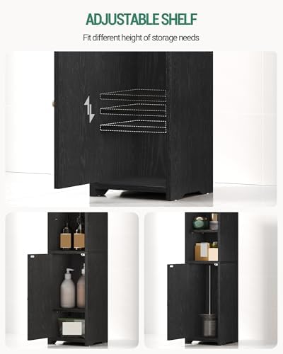 Hzuaneri Bathroom Storage Cabinet, Narrow Toilet Paper Cabinets with Doors