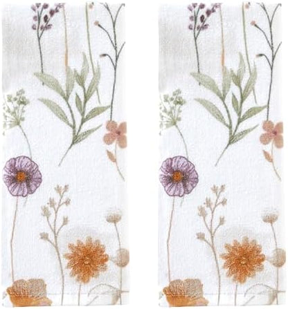 SKL Home Somerset Hand Towel Set-2pc, 100% Cotton, White