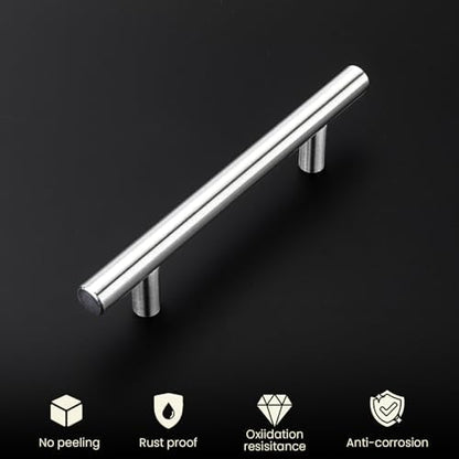 homdiy Cabinet Handles Brushed Nickel Cabinet Pulls - 5Pack Cabinet Door Pulls 10in Hole Centers Kitchen Cabinet Handles