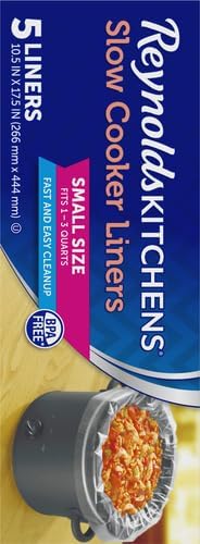 Reynolds Kitchens Slow Cooker Liners, Small (Fits 1-3 Quarts), 5 Count (Pack of 2)