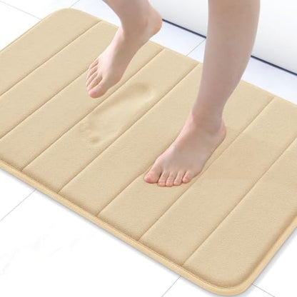 Buganda Memory Foam Bath Mat 24 x 16, Ultra Soft Absorbent Bathroom Rugs
