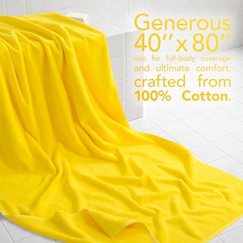 American Soft Linen 100% Cotton Luxury Turkish Towels, 40x80 XL Bath Sheet