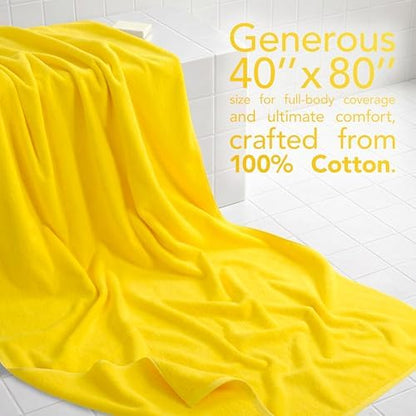 American Soft Linen 100% Cotton Luxury Turkish Towels, 40x80 XL Bath Sheet