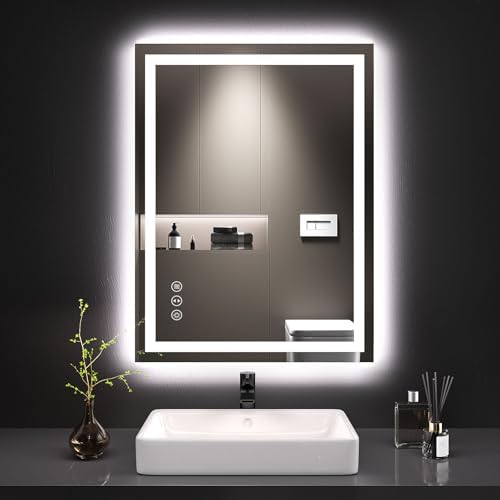 LOAAO 24"X32" LED Bathroom Mirror with Lights, UL Listed