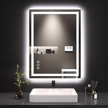 LOAAO 24"X32" LED Bathroom Mirror with Lights, UL Listed