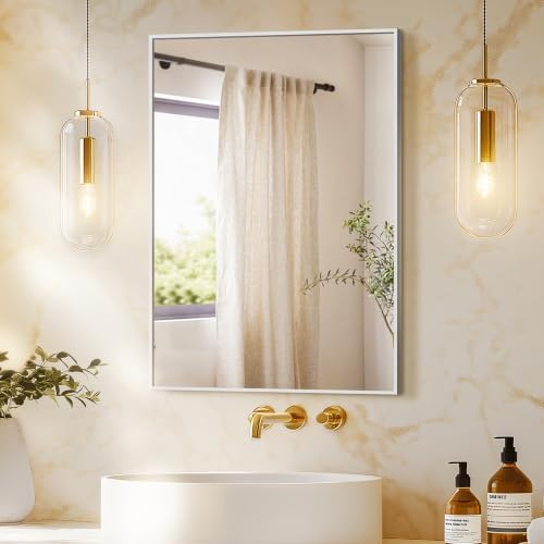 Bathroom Vanity Mirror for Wall, 20"x30" Bathroom Mirror for Over Sink