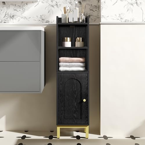 Hzuaneri Bathroom Storage Cabinet, Small Corner Floor Cabinet