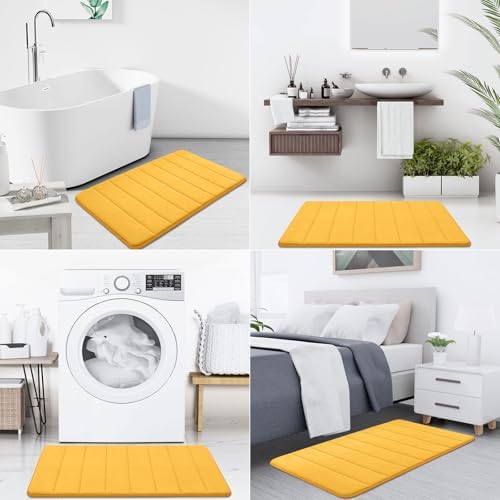 Buganda Memory Foam Bath Mat 60 x 24, Ultra Soft Absorbent Bathroom Rugs