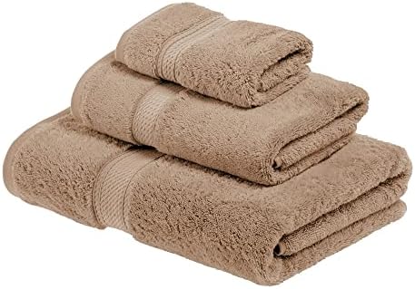SUPERIOR Egyptian Cotton Ultra Plush & Absorbent, 3 Piece Set, Latte