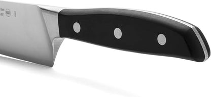 Arcos Forged Chef Knife 8 Inch Stainless Steel. Professional Kitchen Knife for Cooking. Ergonomic Polyoxymethylene Handle and 210mm Blade. Series Manhattan. Color Black