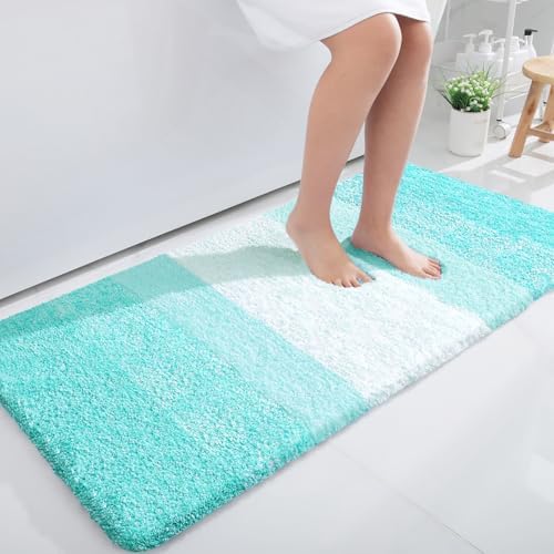 OLANLY Bathroom Runner Rug 47x24, Extra Soft Absorbent Microfiber Bath Rugs