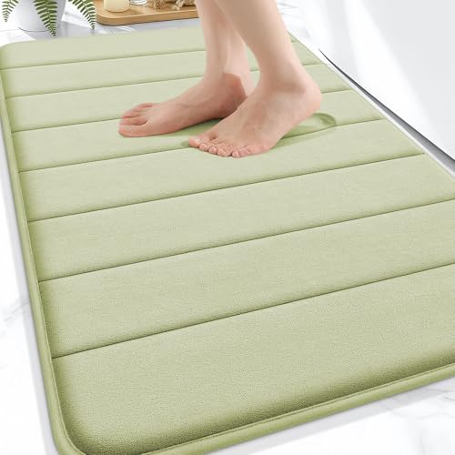 OLANLY Memory Foam Bath Mat 30x20, Super Soft and Absorbent Bathroom Rugs