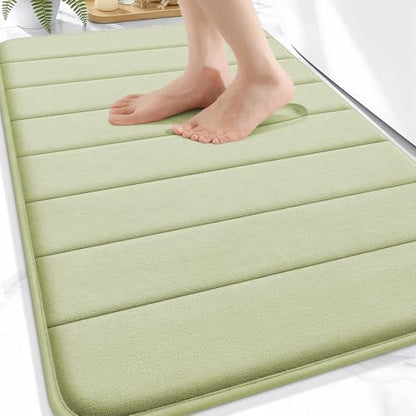 OLANLY Memory Foam Bath Mat 30x20, Super Soft and Absorbent Bathroom Rugs