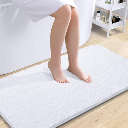 OLANLY Bathroom Runner Rugs 44x24, Extra Soft Absorbent Chenille Bath Rugs