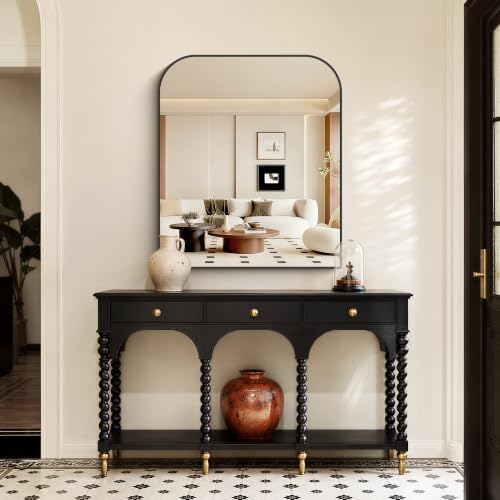 YIROMAN Bathroom Mirrors for Over Sink,36"x42" Black Bathroom Vanity Mirror
