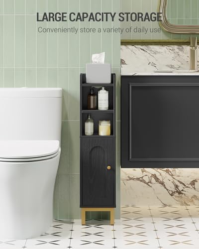 Hzuaneri Bathroom Storage Cabinet, Small Corner Floor Cabinet