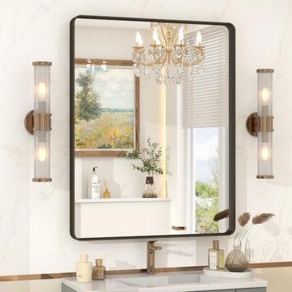 22x30 Inch Bronze Framed Bathroom Mirror