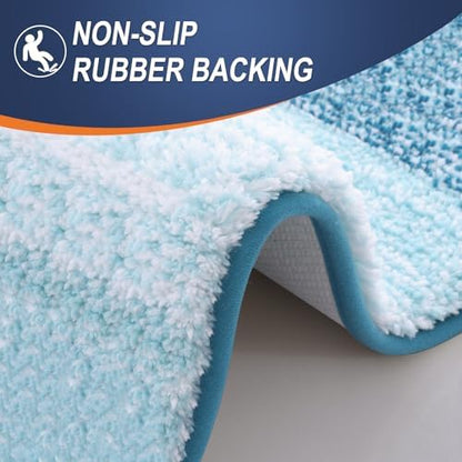 OLANLY Small Bathroom Rugs 24x16, Extra Soft Absorbent Microfiber Bath Rugs