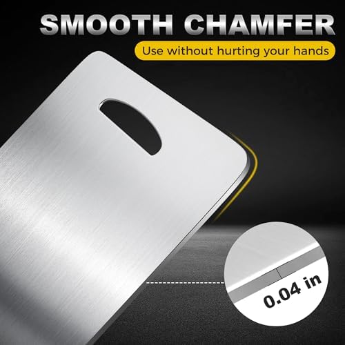 URMONA 3 PCS 304 Stainless Steel Cutting Board For Kitchen, Non-Staining&Odor-Free, Burr-Free Edges, Dishwasher Safe, Non Toxic Cutting Board（XL+2XL+3XL）