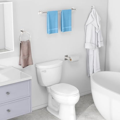 KLJKPA Brushed Nickel Bathroom Accessories Set, 4 PCS Bathroom Hardware Set