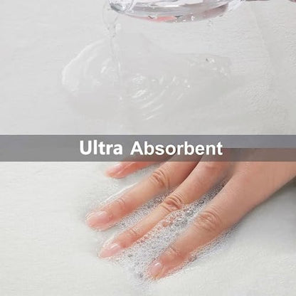 Buganda Memory Foam Bath Mat 47 x 20, Ultra Soft Absorbent Bathroom Rugs