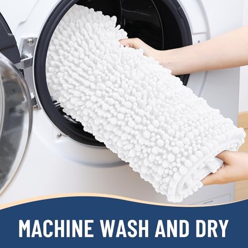 Arotive Bathroom Rugs Mat 40x32, Soft Absorbent Chenille Shaggy Bath Mat