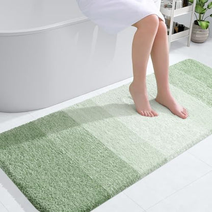 OLANLY Bathroom Runner Rug 54x24, Extra Soft Absorbent Microfiber Bath Rugs