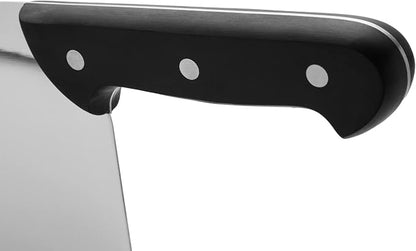 Arcos Cleaver Knife Butcher Knife - Nitrum Stainless Steel 11" Blade - Polypropylene Handle - Silver - Color Identification System - Heavy Duty & Hygienic - Series Universal - Black Color