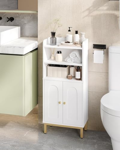 Hzuaneri Bathroom Storage Cabinet, Small Floor Cabinet with 2 Door