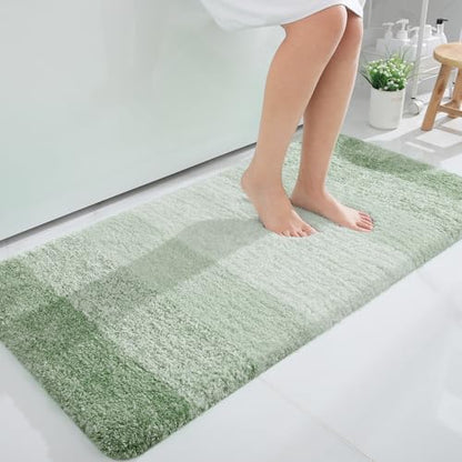 OLANLY Bathroom Runner Rug 47x24, Extra Soft Absorbent Microfiber Bath Rugs