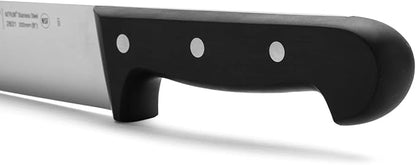 Arcos Butcher Knife 8 Inch Nitrum Stainless Steel and 200 mm blade. Professional Cooking Knife For Cutting Meat, Fish and Vegetables. Ergonomic Polyoxymethylene Handle. Series Universal. Color Black.