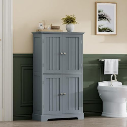 ChooChoo Bathroom Floor Cabinet with Adjustable Shelves