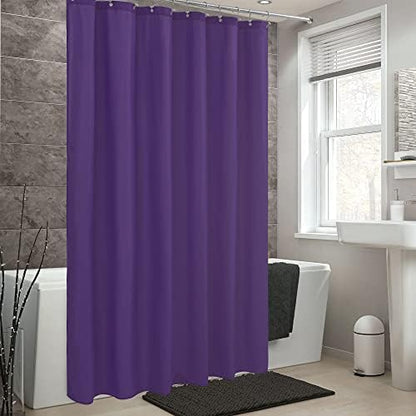ALYVIA SPRING Waterproof Fabric Shower Curtain or Liner Royal Purple, 72x72