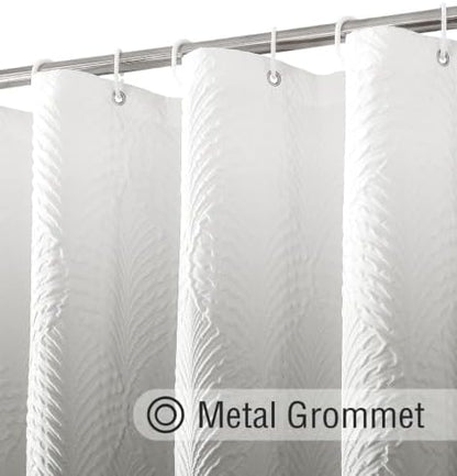 Gibelle Ombre Grey Shower Curtain for Bathroom, Farmhouse Bath Curtain 72x72