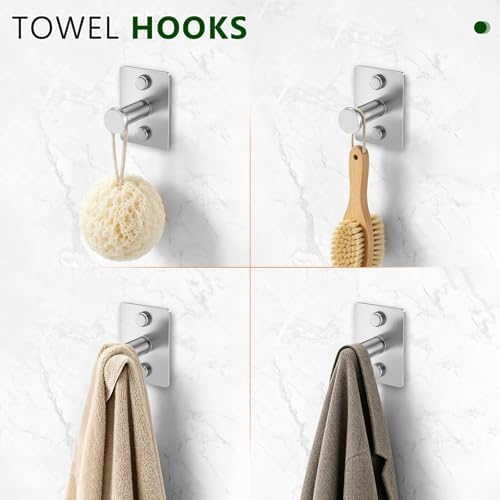 5 Pieces Bathroom Hardware Accessories Set Brushed Nickel Towel Bar Set Stainless Steel Towel Racks for Bathroom,Wall-Mounted 23.6 inch