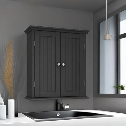 ChooChoo Bathroom Wall Cabinet with 2 Doors, Over The Toilet