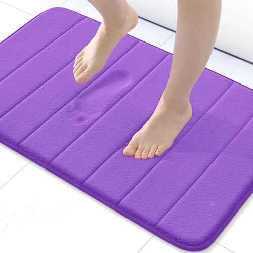 Buganda Memory Foam Bath Mat 24 x 16, Ultra Soft Absorbent Bathroom Rugs