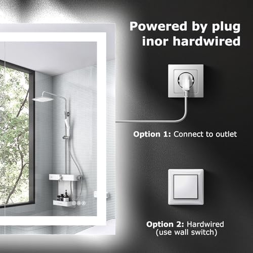 Hivone 72"X36" LED Bathroom Mirror with Lights, UL Listed